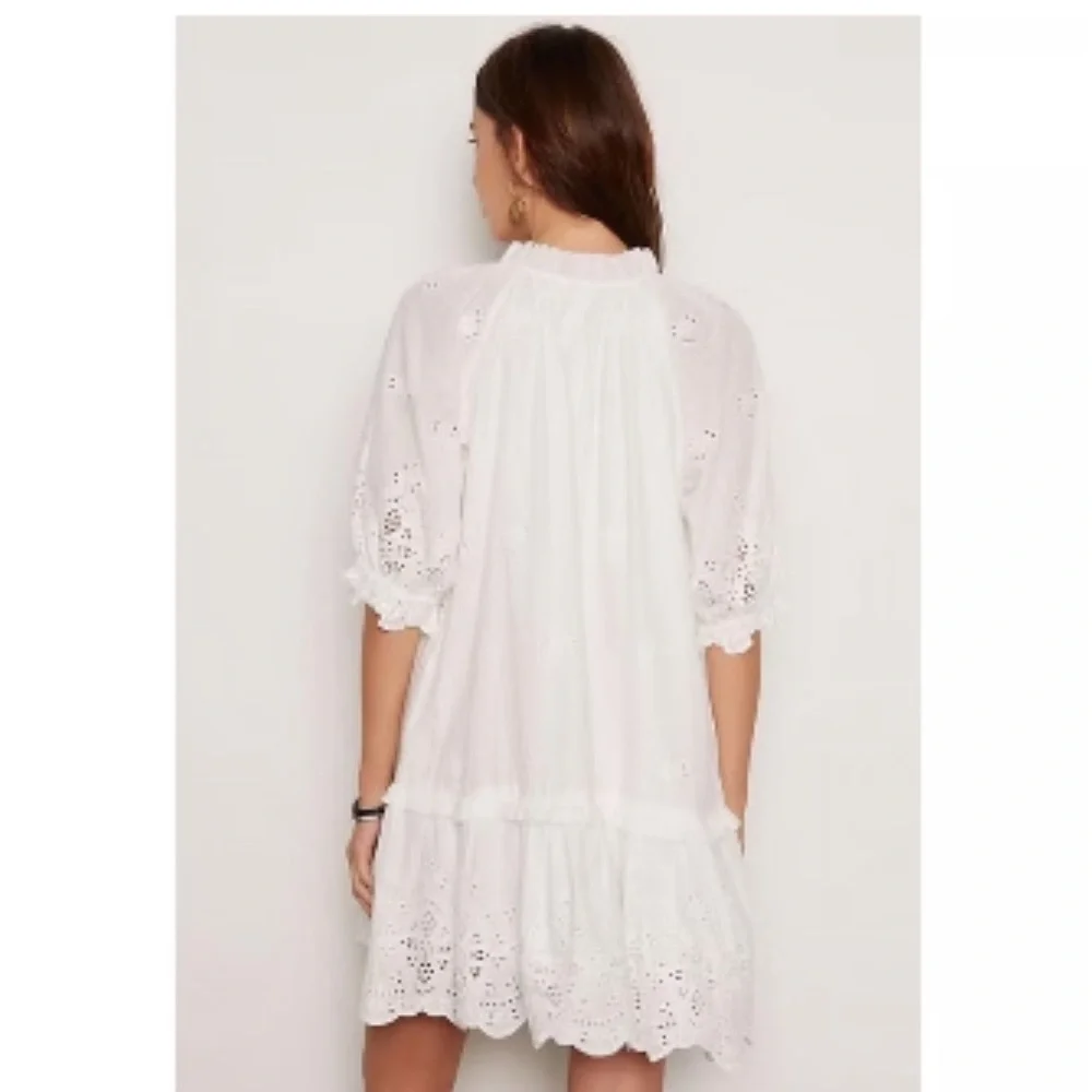 Tart White Mia Eyelet Dress Medium - Picture 3 of 12